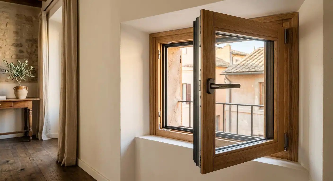 infissi legno alluminio roma